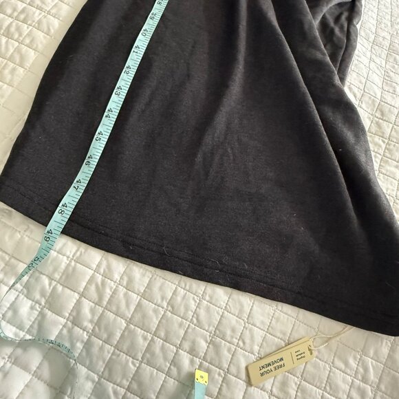 OGL Women's Dark Heather Gray Collared Long Sleeve Midi Dress - Picture 6 of 10